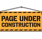 Yellow and black construction sign saying: Page Under construction